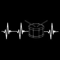Drumline Marching Band Drumline Heartbeat Tee Stripe Pom Pom Beanie