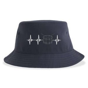 Drumline Marching Band Drumline Heartbeat Tee Sustainable Bucket Hat