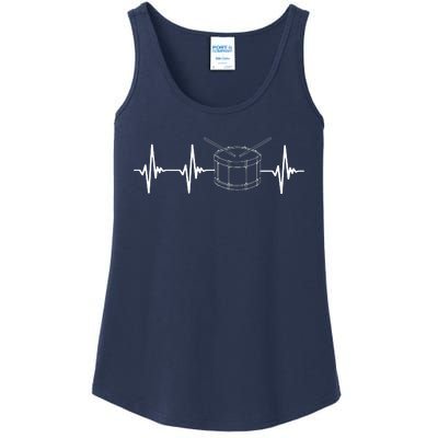 Drumline Marching Band Drumline Heartbeat Tee Ladies Essential Tank