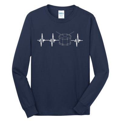 Drumline Marching Band Drumline Heartbeat Tee Tall Long Sleeve T-Shirt