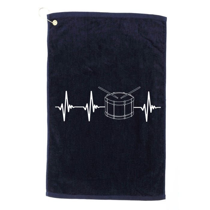 Drumline Marching Band Drumline Heartbeat Tee Golf Towel