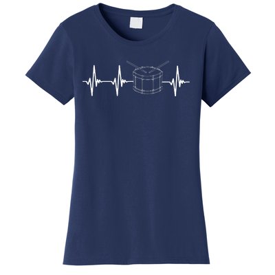 Drumline Marching Band Drumline Heartbeat Tee Women's T-Shirt