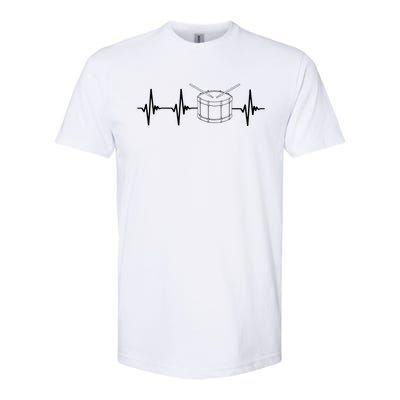 Drumline Marching Band Drumline Heartbeat Tee Softstyle® CVC T-Shirt