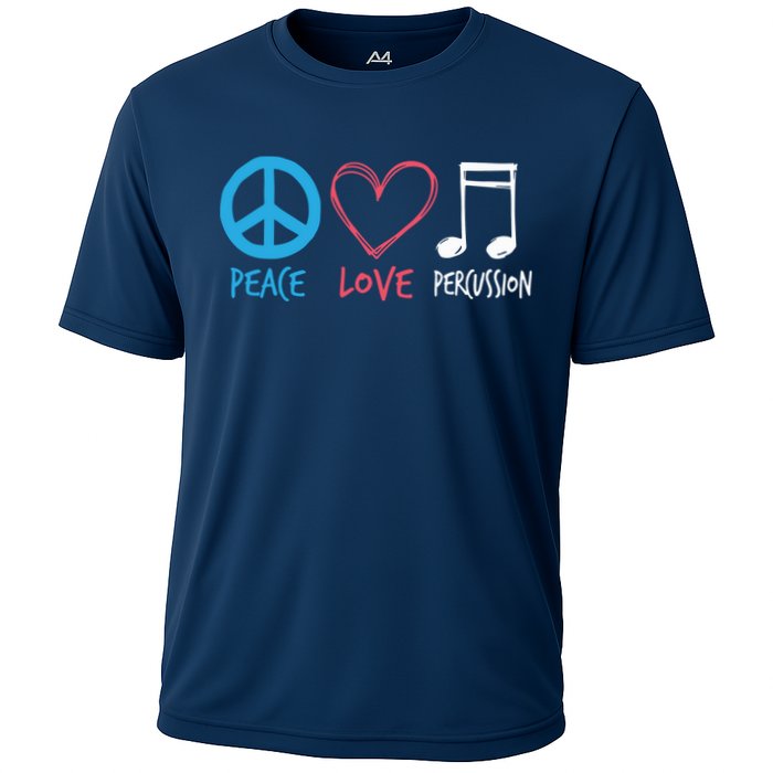 Drumline Marching Band Shirts Peace Love Percussion Performance Shirt