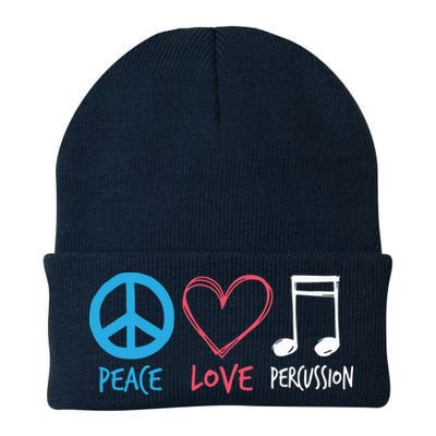 Drumline Marching Band Shirts Peace Love Percussion Beanie