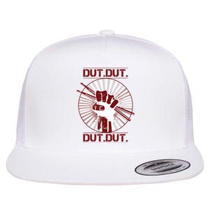 Dut Marching Band Drum Line Musician Flat Bill Trucker Hat