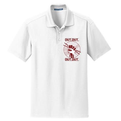 Dut Marching Band Drum Line Musician Dry Zone Grid Polo