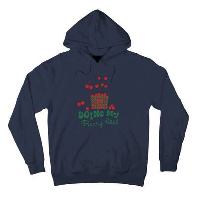 Doing My Berry Best Cherries Vintage Graphic Tall Hoodie