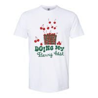 Doing My Berry Best Cherries Vintage Graphic Softstyle CVC T-Shirt