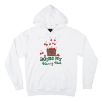 Doing My Berry Best Cherries Vintage Graphic Hoodie