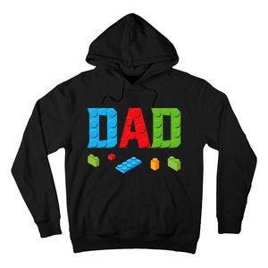 Dad Master Builder Building Bricks Blocks Family Set Parents Hoodie