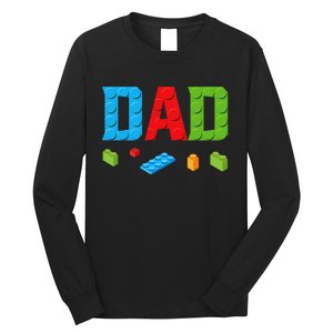 Dad Master Builder Building Bricks Blocks Family Set Parents Long Sleeve Shirt