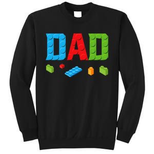 Dad Master Builder Building Bricks Blocks Family Set Parents Sweatshirt