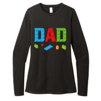 Dad Master Builder Building Bricks Blocks Family Set Parents Womens CVC Long Sleeve Shirt