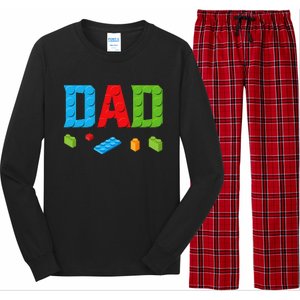 Dad Master Builder Building Bricks Blocks Family Set Parents Long Sleeve Pajama Set