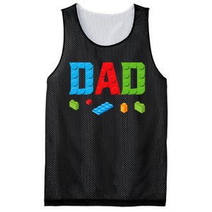 Dad Master Builder Building Bricks Blocks Family Set Parents Mesh Reversible Basketball Jersey Tank