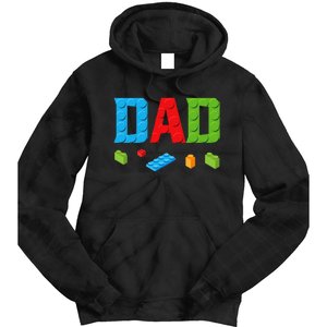 Dad Master Builder Building Bricks Blocks Family Set Parents Tie Dye Hoodie