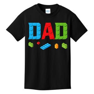 Dad Master Builder Building Bricks Blocks Family Set Parents Kids T-Shirt