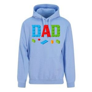 Dad Master Builder Building Bricks Blocks Family Set Parents Unisex Surf Hoodie