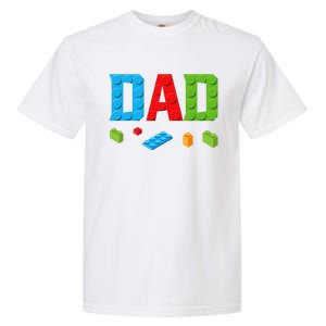 Dad Master Builder Building Bricks Blocks Family Set Parents Garment-Dyed Heavyweight T-Shirt