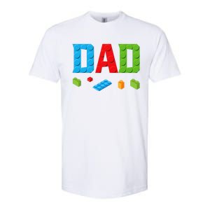 Dad Master Builder Building Bricks Blocks Family Set Parents Softstyle CVC T-Shirt