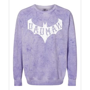 Dad Man Bat Dad Colorblast Crewneck Sweatshirt