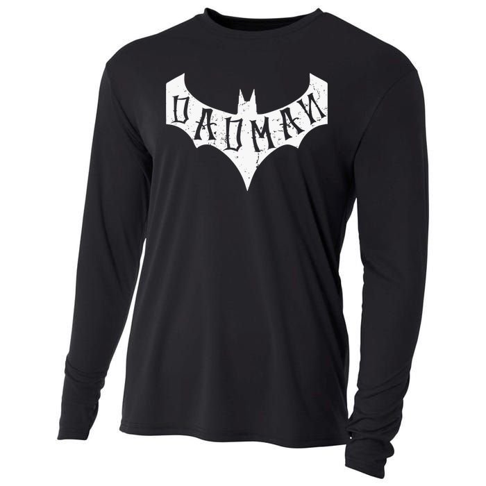 Dad Man Bat Dad Cooling Performance Long Sleeve Crew