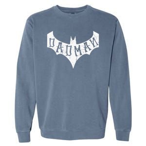 Dad Man Bat Dad Garment-Dyed Sweatshirt