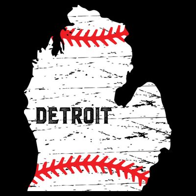 Detroit Michigan Baseball T-Shirt