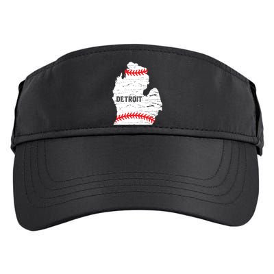 Detroit Michigan Baseball Adult Drive Performance Visor