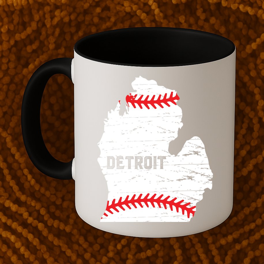 Detroit Michigan Baseball Mug