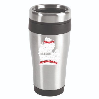 Detroit Michigan Baseball 16oz Travel Tumbler