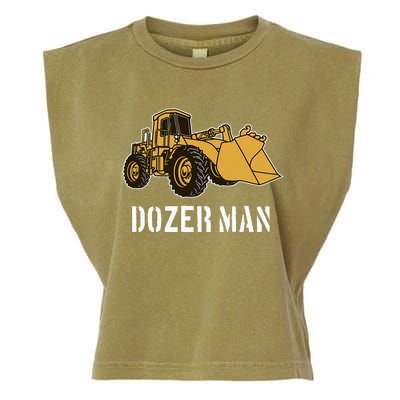 Dozer Man Bulldozer Operator Heavy Equipment Garment-Dyed Women's Muscle Tee