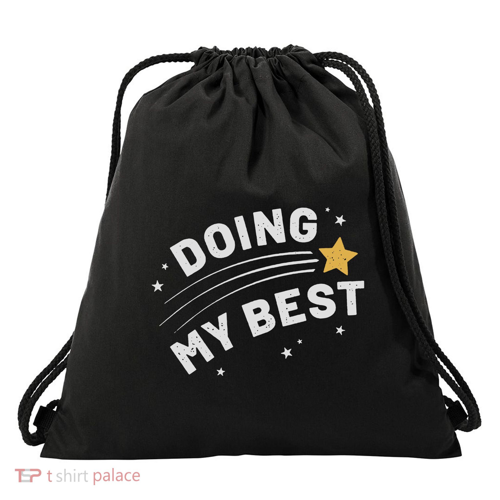 Doing My Best Funny Drawstring Bag