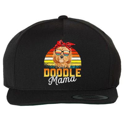 Doodle Mama Best Goldendoodle Mom Ever Mother's Day Dog Mom Wool Snapback Cap