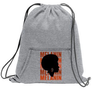 Dope Melanin Black Afro African American Mom Aunt Gift Sweatshirt Cinch Pack Bag