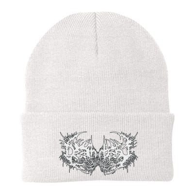 Death Metal Band Logo Symbol Font Metalhead Musician Beanie