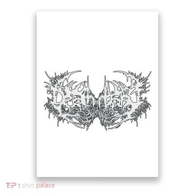 Death Metal Band Logo Symbol Font Metalhead Musician Poster