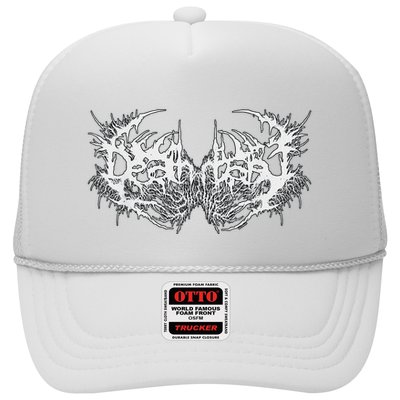 Death Metal Band Logo Symbol Font Metalhead Musician Trucker Hat