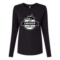 Dougie Mo Bbq Catering Exclusive Custom Clothing Get Smoked Womens Cotton Relaxed Long Sleeve T-Shirt