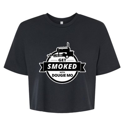 Dougie Mo Bbq Catering Exclusive Custom Clothing Get Smoked Bella+Canvas Jersey Crop Tee