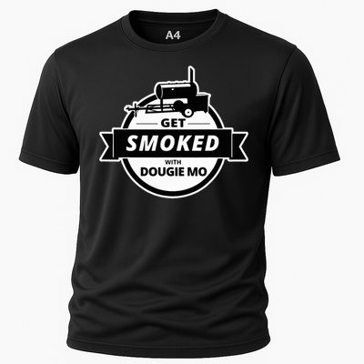 Dougie Mo Bbq Catering Exclusive Custom Clothing Get Smoked Cooling Performance Crew T-Shirt