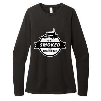 Dougie Mo Bbq Catering Exclusive Custom Clothing Get Smoked Womens CVC Long Sleeve Shirt