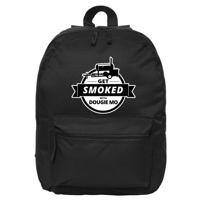 Dougie Mo Bbq Catering Exclusive Custom Clothing Get Smoked 16 in Basic Backpack