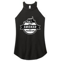 Dougie Mo Bbq Catering Exclusive Custom Clothing Get Smoked Women's Perfect Tri Rocker Tank