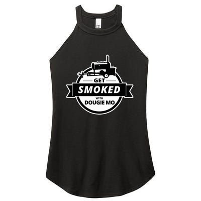 Dougie Mo Bbq Catering Exclusive Custom Clothing Get Smoked Women's Perfect Tri Rocker Tank