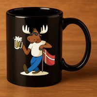 Denmark Moose Beer 11oz C Handle Ceramic Mug