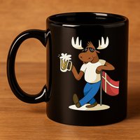 Denmark Moose Beer 11oz C Handle Ceramic Mug
