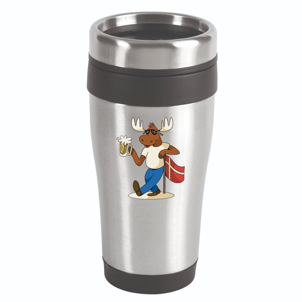 Denmark Moose Beer 16oz Travel Tumbler