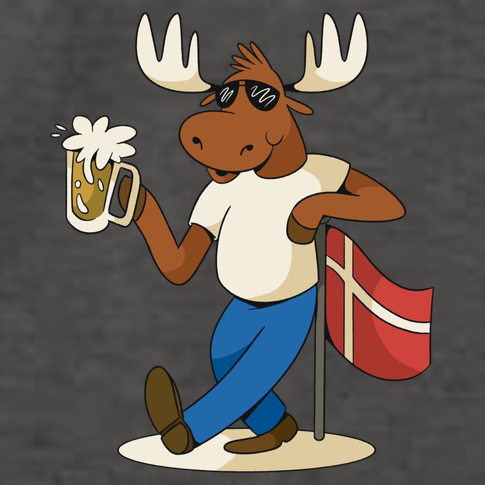 Denmark Moose Beer Vector Backpack